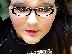 Fatty trans girl masturbates in the car