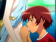 Anime shemale gets her cock gargled