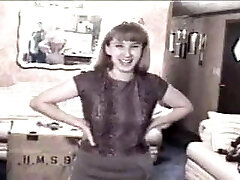 Vintage Amateur Esposa Se Frota Uno !