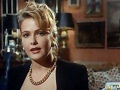 Platinum-blonde hottie and sexy redhead housemaid get into lesbian action