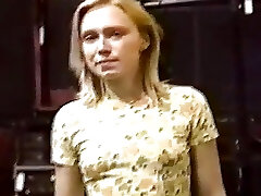 Ash-blonde Teen Gets Her Hairy Pussy Demolished by a Horny Man in His House