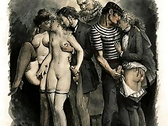 Vintage retro clásico hardcore y oral, sexo duro perversiones