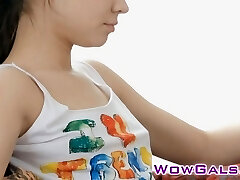 Sensual stunner Momoko luvs to feel hot cum in her pussy