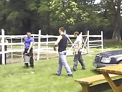 Fresh Hot Guy Gets Broken In By 2 Sexy Ripped Studs!