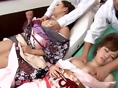 Exotic Japanese model in Incredible Group Sex JAV movie