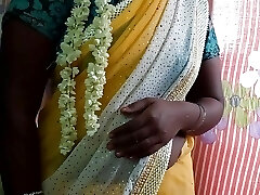 Indian molten girl removing saree