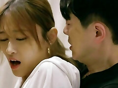 BDSM hump with a skinny hot Asian diminutive girl fuck her tight pussy and cum on her warm body