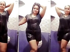 Indian Big Baps Step Sister Arya in Bathroom