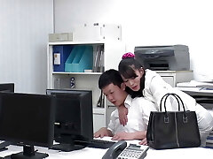 Rei Kitajima : A Big Breasted Office Lady Fucks Her Partners - Part.1