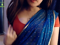 Cammodel BadGirlLHR in Saree