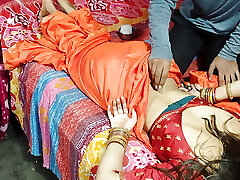 Uber-cute Saree blBhabhi Gets Ultra-kinky With Her Devar for roughsex after ice rubdown on her back in Hindi
