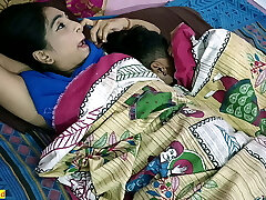 Indian cheating wife fucking with another dude but caught! Hindi sex