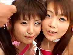 Japanese female cum play and swap
