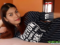 TukTukPatrol – Skinny Hairy Vulva Thai Honey Rides Big Foreign Cock