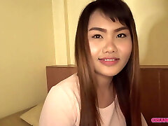 Asian cutie Meu wants to be filled up with spunk