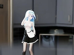 Mmd maid miku sting 3d anime porn