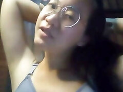 Asian girl at home alone and bored faps 16