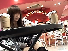 Sweetie Yuzuki Hatano is eagerly deepthroating her rubber dildo