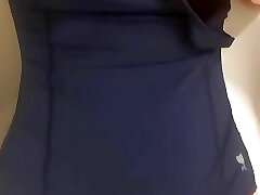 Look at the masturbation of a gal in a bathing suit