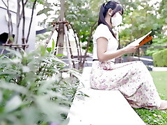 روغن, ماساژ, کون بزرگ, دختر