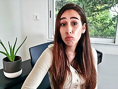 Camila, young oriental, likes to fuck guys with large cocks