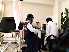 Uber-cute Japanese stunner gets a doctor exam with some toys in her