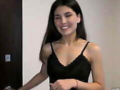 Meeting a fresh neighbor from Uzbekistan-Tajikistan ( Oriental beauty girl )