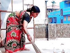 In front of Babuji, the stepson fucked his two wives violently
