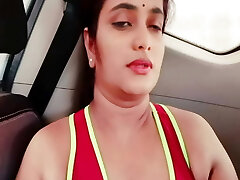 Desi Girl Friend Risky Sex in Van. Sucked Pulverized Hanjob Cumshot in Public