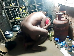 Naked sister in law-in-law and fucked in the village kitchen