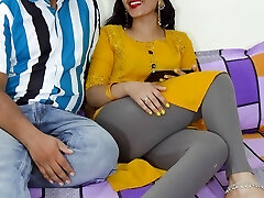 Indian sexy doll Priya lured stepbrother by watching adult film with him