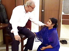 A mature fellow fucked maid in his lonely house