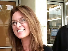 Indiana Bell sucks a fat dinky and gets her pussy drilled