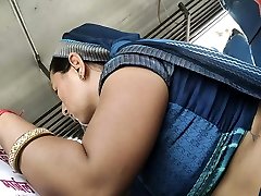 Desi Rajasthani Bhabhi super-fucking-hot stomach in Bus