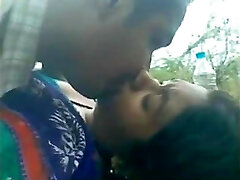 Bangladeshi maid outdoor romp with neighbor