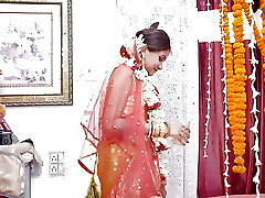 Cheating wife part 02 Newly Married wifey with Her Boy Acquaintance Gonzo Fuck in front of Her Husband ( Hindi Audio )