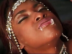 Passionate ebony chick is getting fucked by a super-naughty ecstatic man