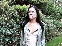 Skinny Runaway College Girl tricked to to Rough Anal MMF 3some