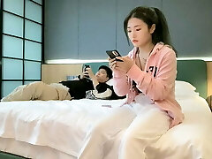 Asian schoolgirl with lengthy ponytail loves to be fucked, lil' slut gets fucked to orgasm