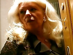 Elder and busty German granny in stockings luvs making a cock cum