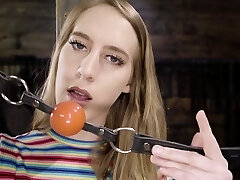 Sex-crazy porn actress Cadence Lux is testing new fucking machine