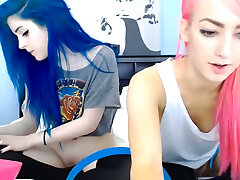 Awesome video chatting with two insanely hot web cam girls