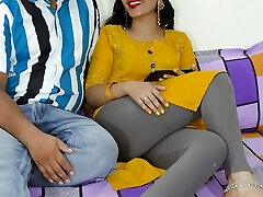 Indian sexy female Priya seduced stepbrother by watching adult film with him
