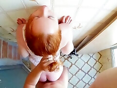 Redhead Russian Teenie Having Fun with a Construction Worker