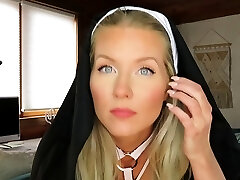 Brunette in uniform fucking in spandex lingerie and glove