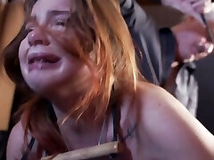 Redhead Teen Screams While Tortured on Pussy