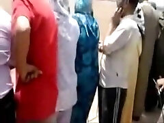 Crazy guy touching dick on the muslim dolls