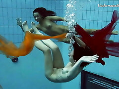 Horniest hottest lezzie babes in the pool