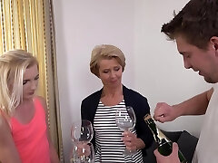 FFM three way with a horny mature female and her friend Tyna Gold
