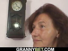 70 years old woman luvs sucking and riding